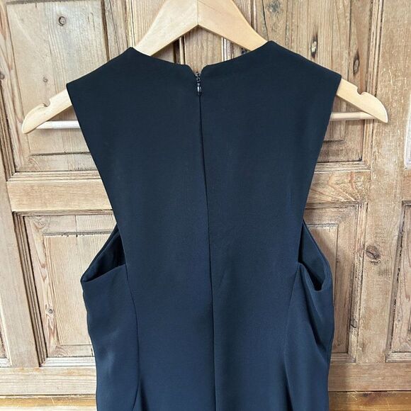 Vintage Sully Bonnelly 6 Black Dress Sleeveless Cutout Chest Cocktail LBD Y2K‎ - Picture 9 of 12